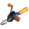 Duratool D02329 Hand Drill, Wood Handle, 6 mm Max Chuck, 290 mm Overall