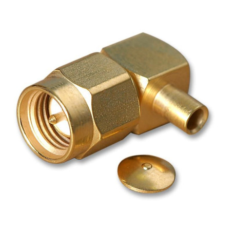 Radiall (R125153000) RF / Coaxial Connector, SMA Coaxial, Right Angle Plug