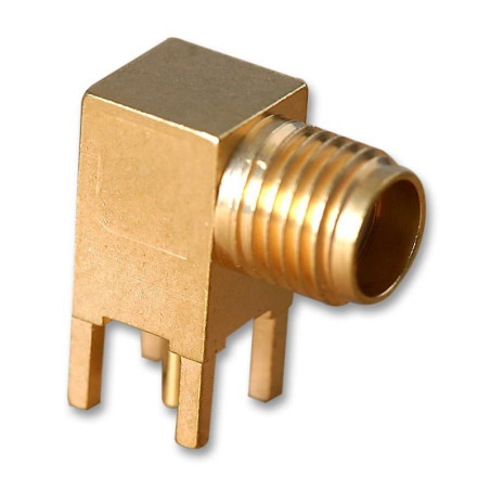 Radiall (R124680123) RF / Coaxial Connector, SMA Coaxial, Right Angle Jack