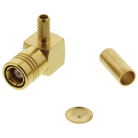 Radiall (R114186000) RF / Coaxial Connector, SMB Coaxial, Right Angle Plug