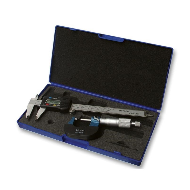 Duratool 50-100-900 Digital Caliper & Mechanical Micrometer Set