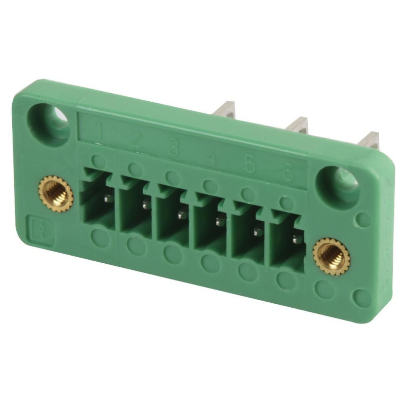 Phoenix Contact (DFK-MC 1,5/ 6-GF-3,81) Terminal Block, Header, 3.81 mm