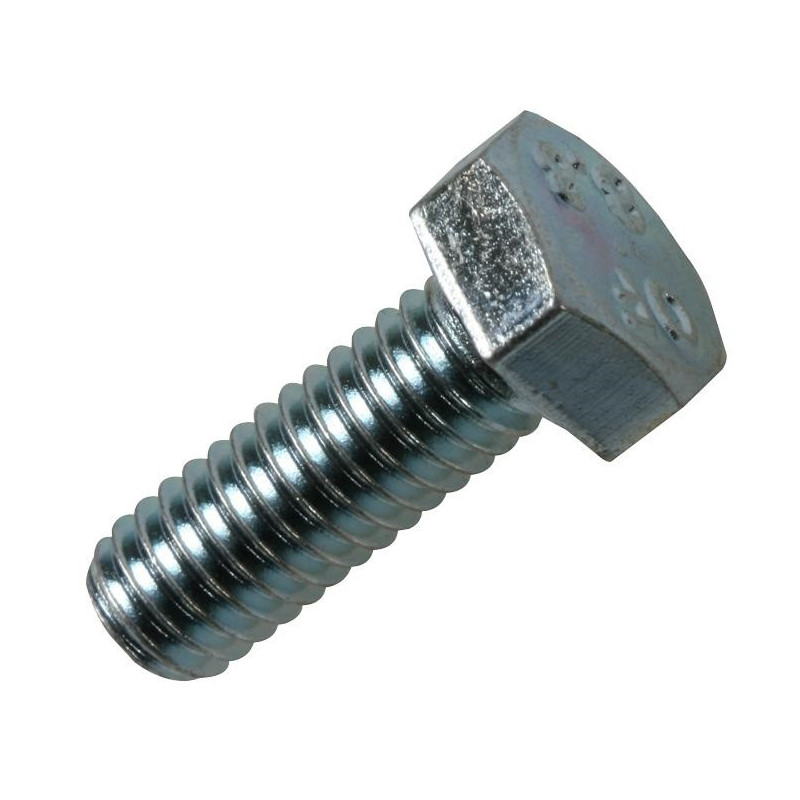 Duratool D01984 Set Screws M6, 30 mm, Stainless Steel, Hex Head, pack of 10