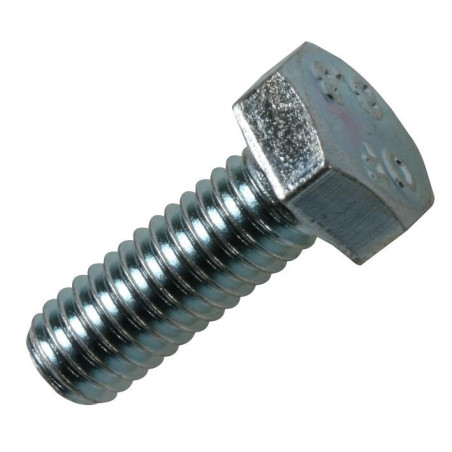 Duratool D01984 Set Screws M6, 30 mm, Stainless Steel, Hex Head, pack of 10