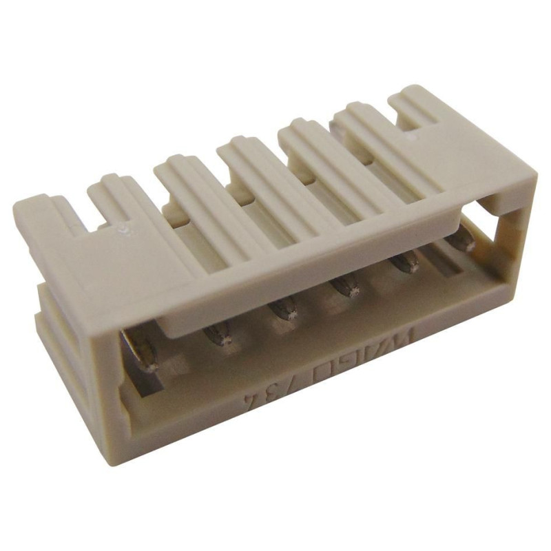 Wago (734-136) Terminal Block, Header, 3.5 mm, 6 Ways