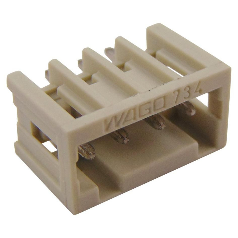 Wago (734-134) Terminal Block, Header, 3.5 mm, 4 Ways