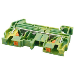 Phoenix Contact (PT 4-PE) DIN Rail Mount Terminal Block, 2 Ways, 24 AWG