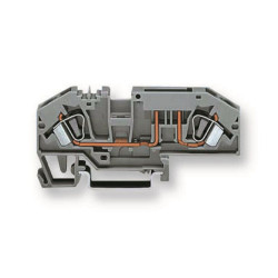 Wago (282-696) DIN Rail Mount Terminal Block, Fused, 2 Ways