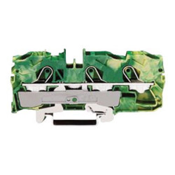 Wago (2010-1307) DIN Rail Mount Terminal Block, 3 Ways, 20 AWG