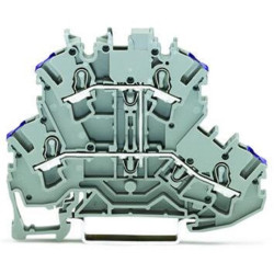 Wago (2002-2208) DIN Rail Mount Terminal Block, 4 Ways, 22 AWG
