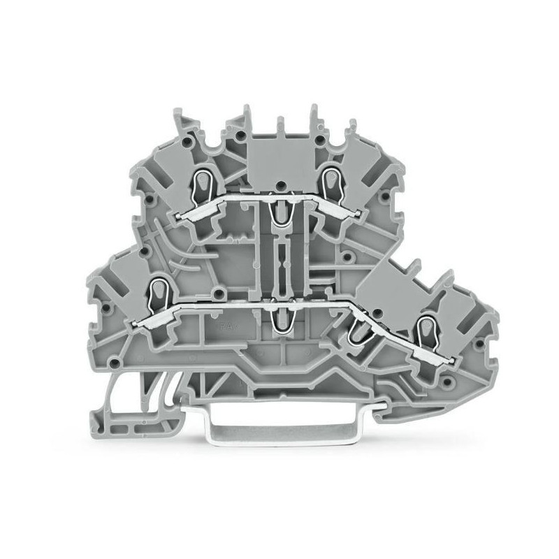 Wago (2002-2201) DIN Rail Mount Terminal Block, 2 Ways, 22 AWG, 12 AWG