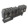 Wago (280-833) DIN Rail Mount Terminal Block, 4 Ways, 28 AWG, 12 AWG