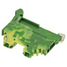 Wago (280-107) DIN Rail Mount Terminal Block, 2 Ways, 28 AWG, 12 AWG