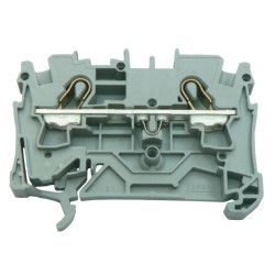 Wago (2004-1207) DIN Rail Mount Terminal Block, 2 Ways, 20 AWG