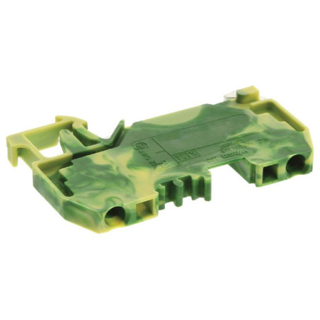 Wago (280-907) DIN Rail Mount Terminal Block, 2 Ways, 28 AWG, 12 AWG