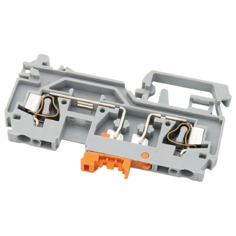 Wago (280-870) DIN Rail Mount Terminal Block, 2 Ways, 28 AWG, 12 AWG