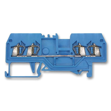 Wago (280-834) DIN Rail Mount Terminal Block, 4 Ways, 28 AWG, 12 AWG