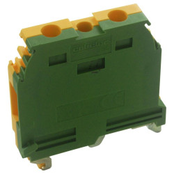 Entrelec (016511417) DIN Rail Mount Terminal Block, 2 Ways, 22 AWG, 8 AWG