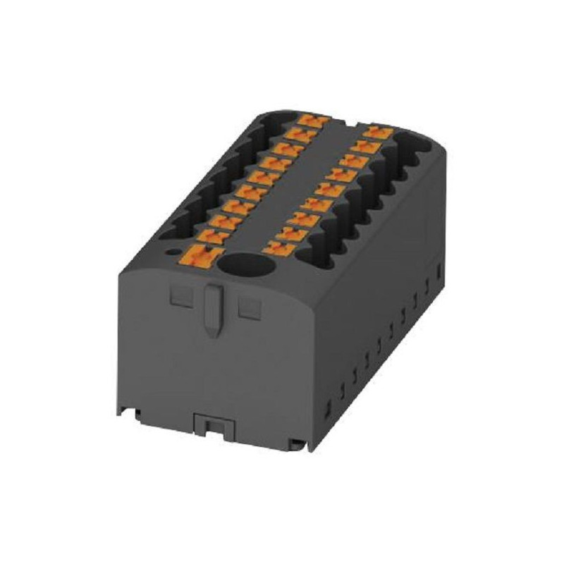 Phoenix Contact (PTFIX 6/6X2,5 RD) Panel Mount Barrier Terminal Block, 24 A