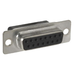 Amp (748364-1) D Sub Connector Housing, 15 Ways, High Density D Sub, 1