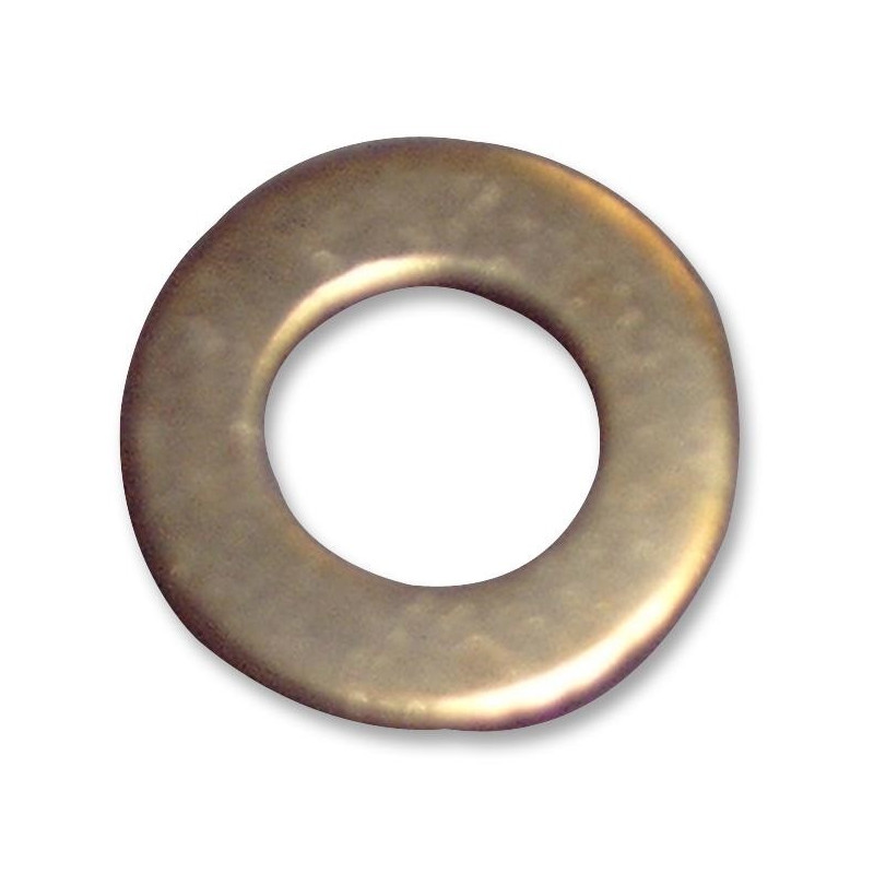 Duratool M3 Brass Full Washer, Plain, Brass, M3, Pack of 100