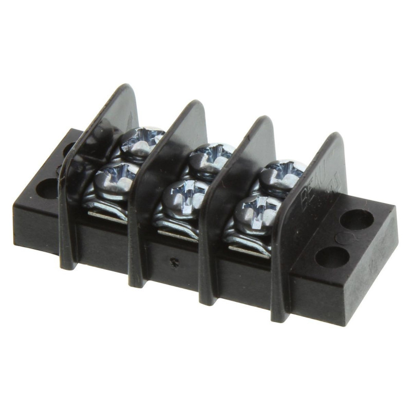 Molex (38770-0305) Panel Mount Barrier Terminal Block, 2 Row, 5 Ways