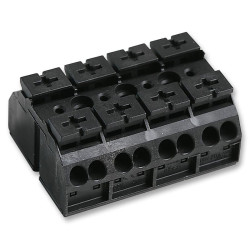 Camdenboss (CTSN634/12W) Panel Mount Barrier Terminal Block, 1 Row, 12 Ways