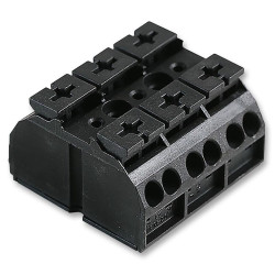 Wago (862-505.) Panel Mount Barrier Terminal Block, 2 Row, 5 Ways