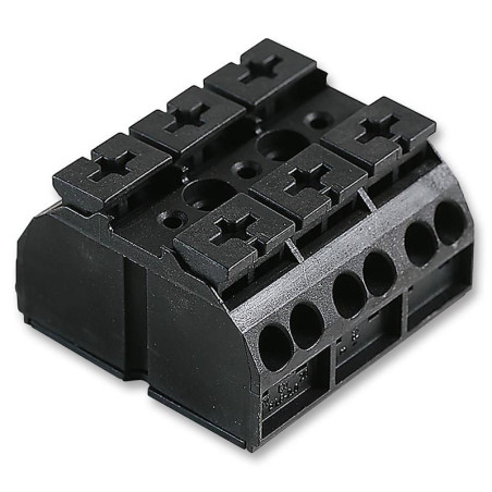 Wago (862-505.) Panel Mount Barrier Terminal Block, 2 Row, 5 Ways