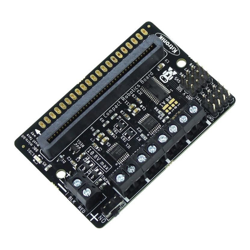 Kitronik (5693) Robotics Board, 3V to 10.8V Supply, 10A, 2 Stepper Motors