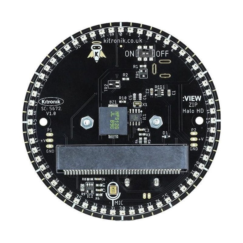 Kitronik (5672) Halo Board, 3.5 V to 5 V Supply, 60 LED, BBC micro:bit