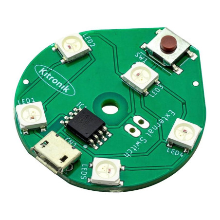 Kitronik (35158) USB LED Board, Round, RGB, LED Lighting, Lighting