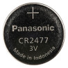 Panasonic CR-2477/BN Lithium Button Battery, CR2477, 3V, 24.5mm Diameter