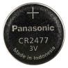 Panasonic CR-2477/BN Lithium Button Battery, CR2477, 3V, 24.5mm Diameter