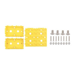 Seeed Studio (110070025) Yellow Wrapper, 1x2, 4 Pcs Pack, ABS