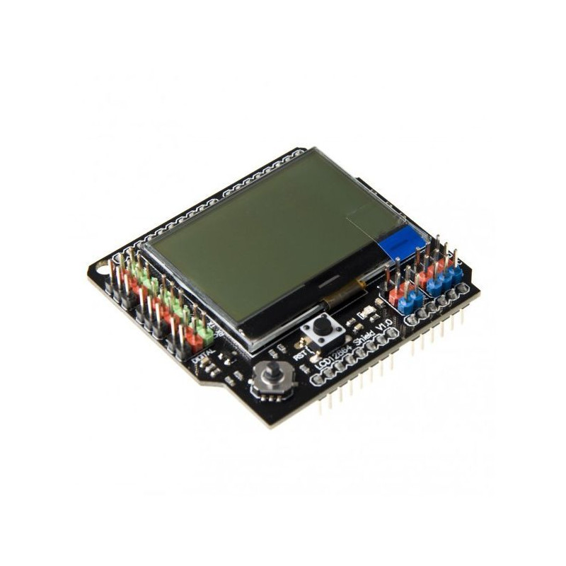 DFRobot (DFR0287) LCD Shield, Gravity, LCD12864, Arduino Development Boards