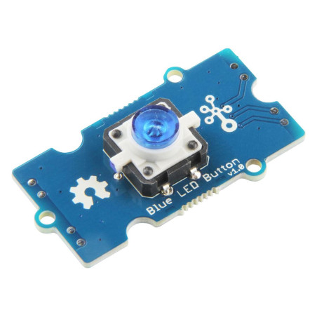 Seeed Studio (111020046) Blue LED Button Board with Cable, 3.3V / 5V