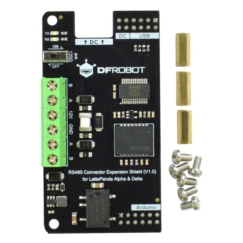 DFRobot (DFR0779) Expansion Shield, RS485 Connector, Alpha & Delta