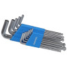 Duratool D00596 13 Piece Long Arm Ball Ended Metric Hex Key Sets