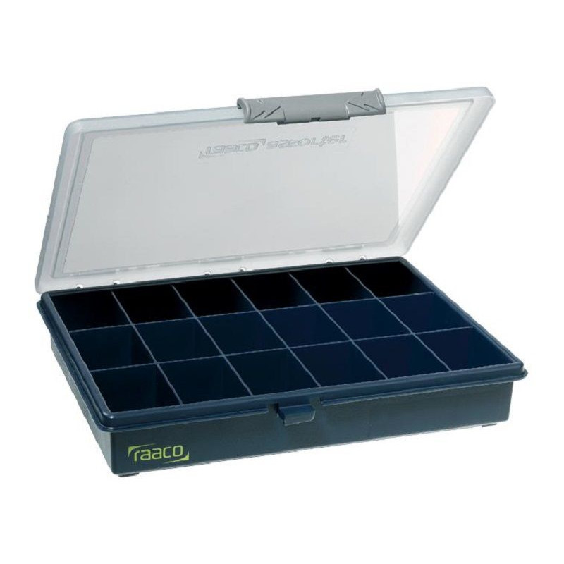 Raaco (136167) Service Case, Assorted, 18 Compartments, Blue