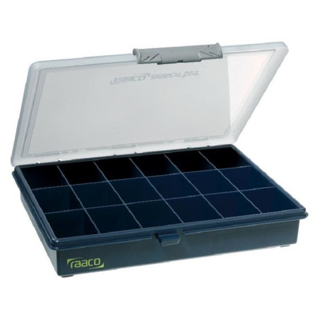 Raaco (136167) Service Case, Assorted, 18 Compartments, Blue