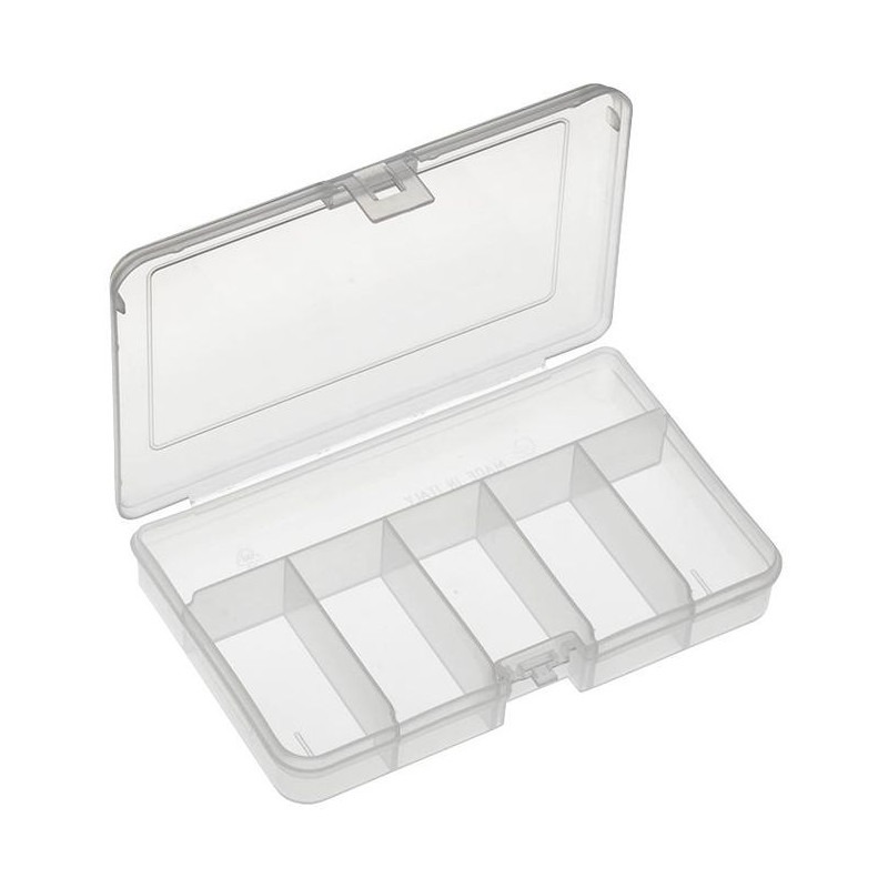 Multicomp Pro (101BTN) Storage Box, 5 Compartment, Transparent