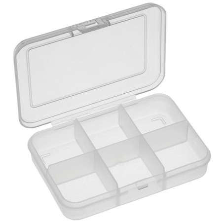 Multicomp Pro (1026N) Storage Box, 6 Compartment, Transparent