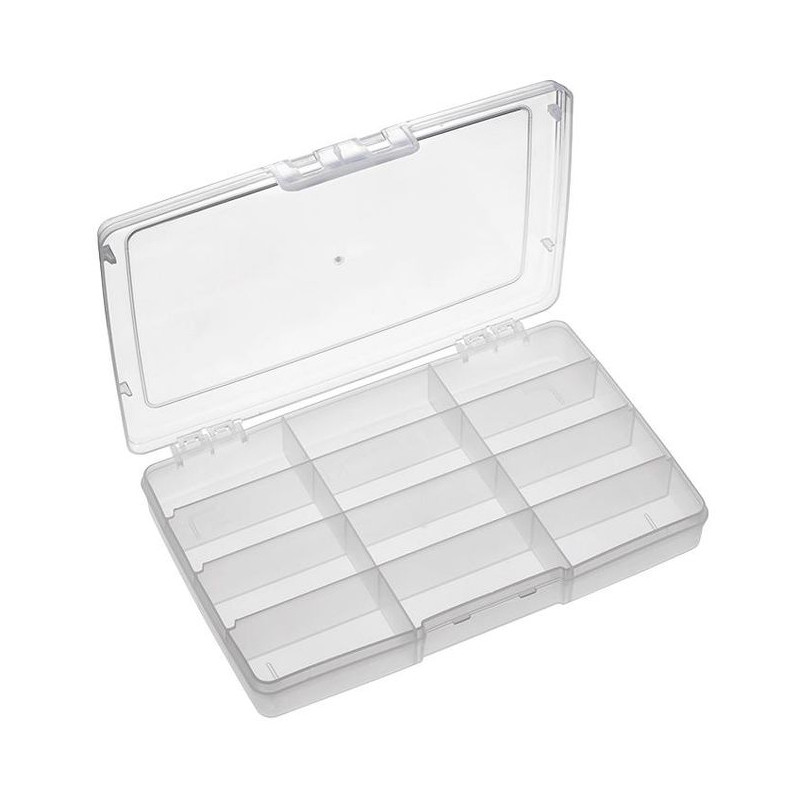 Multicomp Pro (19112N.113) Storage Box, 12 Compartment, Transparent