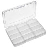 Multicomp Pro (19112N.113) Storage Box, 12 Compartment, Transparent