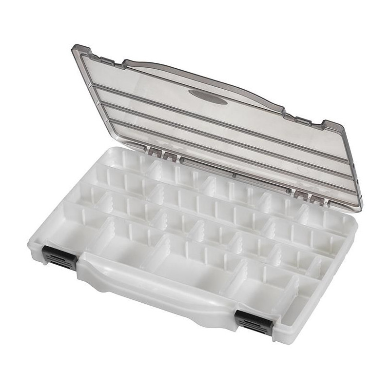 Multicomp Pro (199.370) Storage Box, 16 Compartment, Transparent Grey