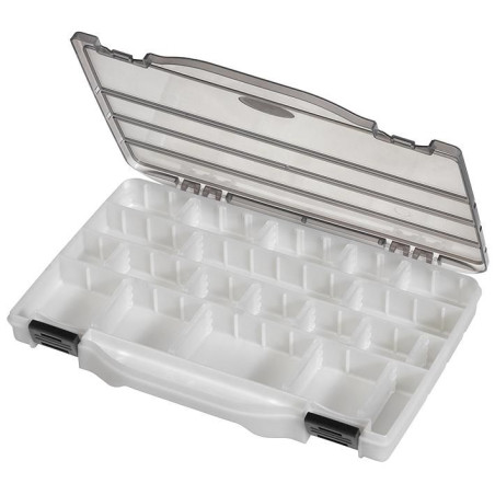 Multicomp Pro (199.370) Storage Box, 16 Compartment, Transparent Grey