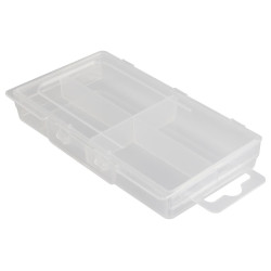 Multicomp Pro (D04) Storage Box Transparent, 4 Compartments