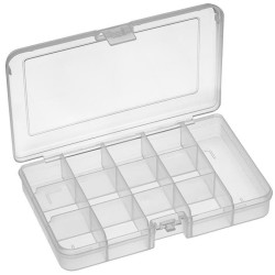 Multicomp Pro (101FTN) Storage Box, 10 Compartment, Transparent