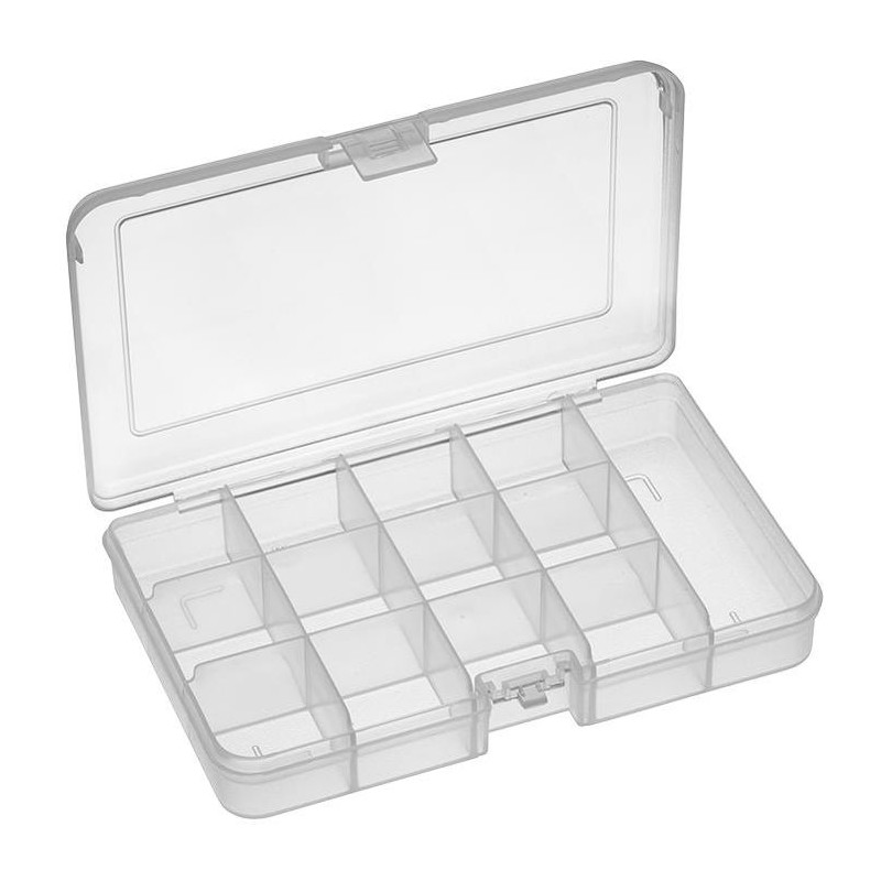 Multicomp Pro (101FTN) Storage Box, 10 Compartment, Transparent